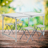 Festivalkits.dk: - Billig Bord + 4 stole - Perfekt til festival eller camping